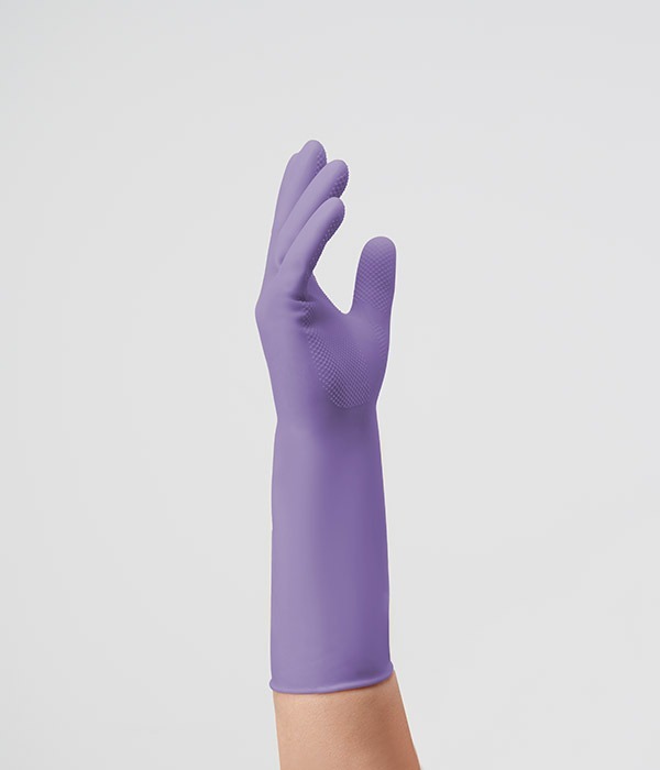 Long-sleeves Color Rubber Gloves